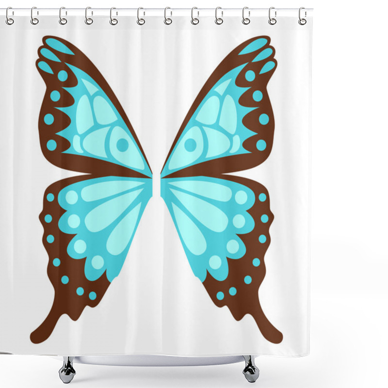 Personality  Butterfly Wings Isolated Vector Illustration Shower Curtains