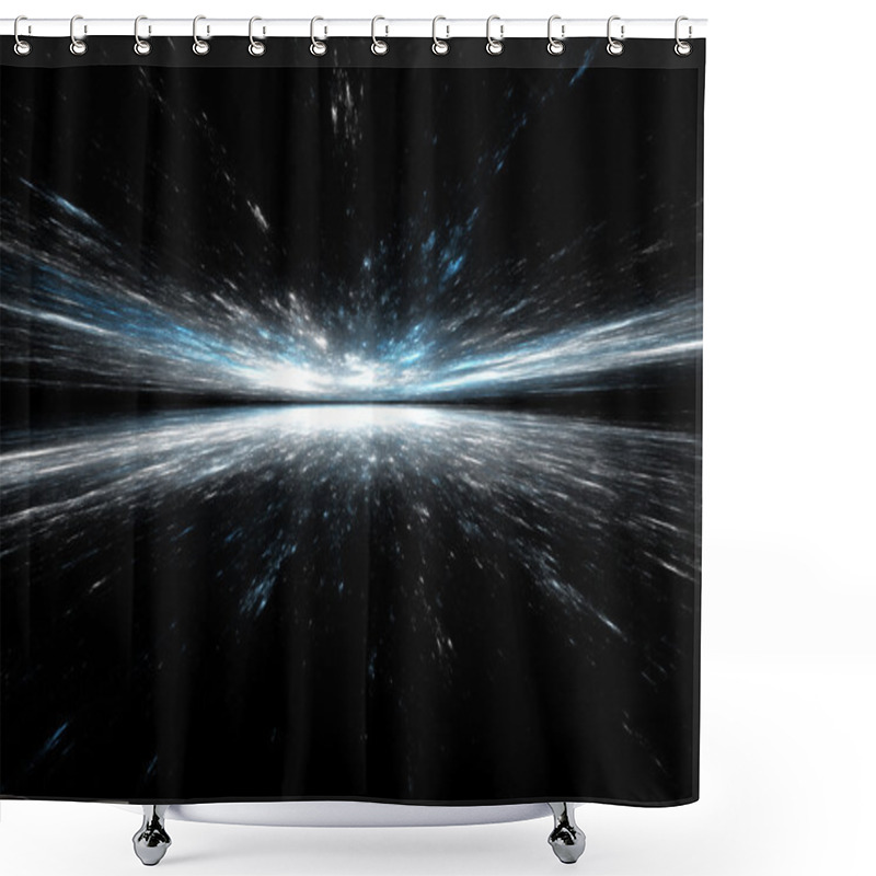 Personality  Abstract Horizon Shower Curtains