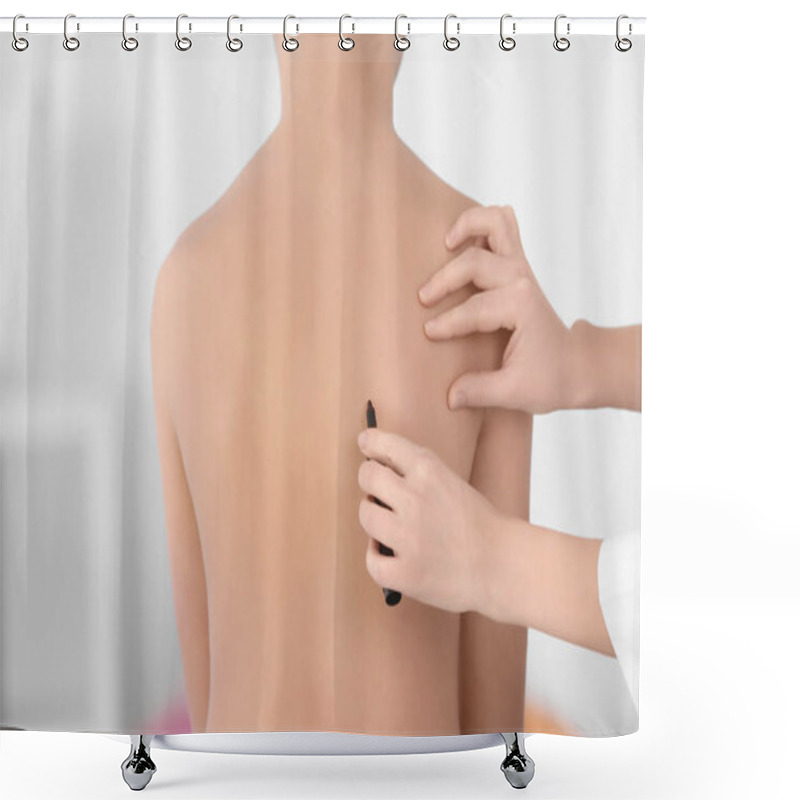 Personality  Incorrect Posture Concept Shower Curtains