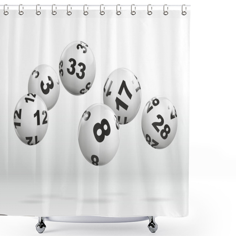 Personality  Lottery Shower Curtains