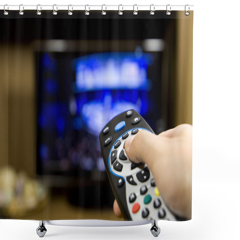 Personality  TV Remote Control Shower Curtains