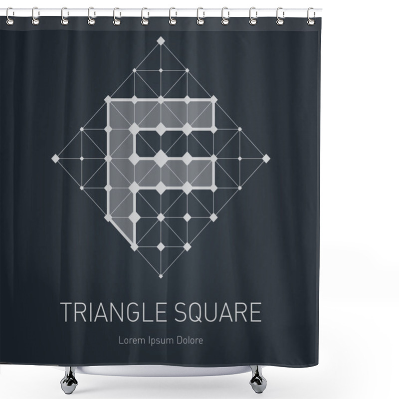 Personality  Modern Stylish Letter F Shower Curtains