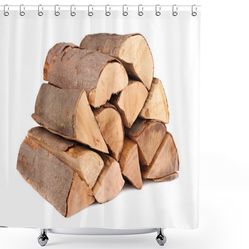 Personality  Firewood Shower Curtains