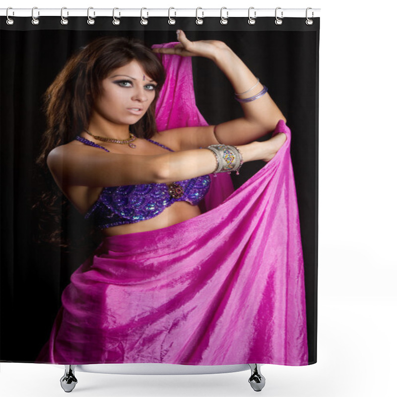 Personality  Belly Dancer Shower Curtains