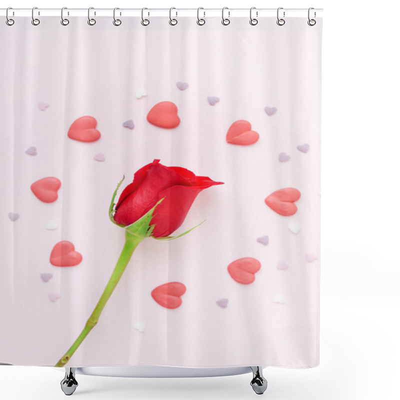 Personality  Fresh Red Rose Shower Curtains