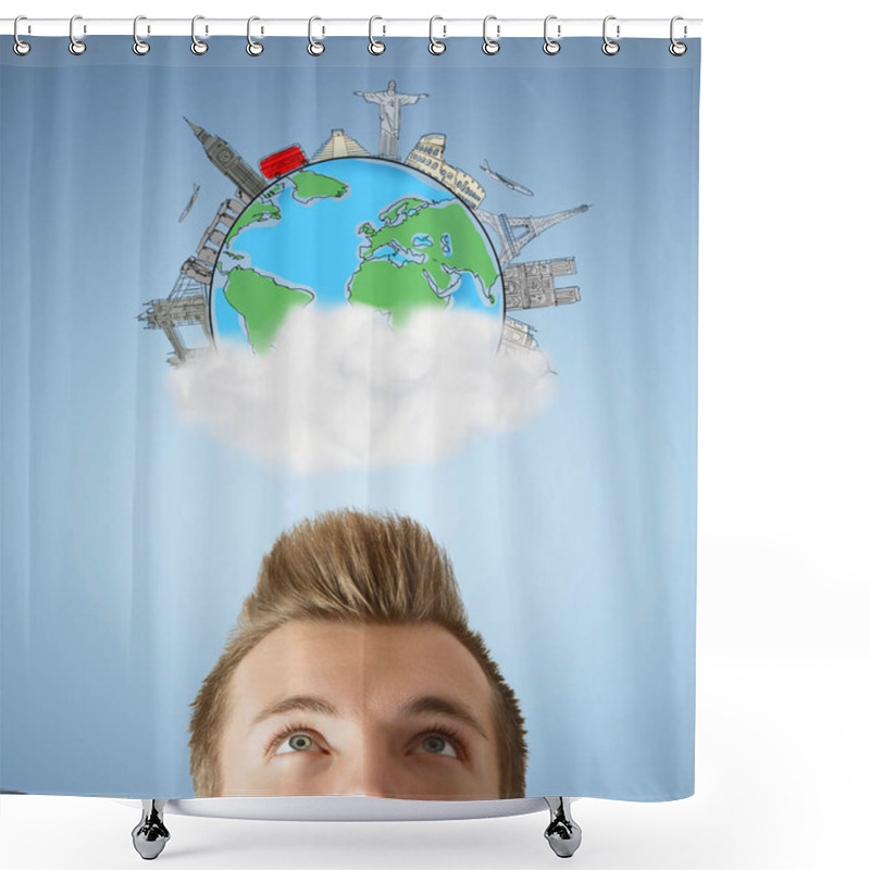 Personality  Vacation And Holiday Concept  Shower Curtains