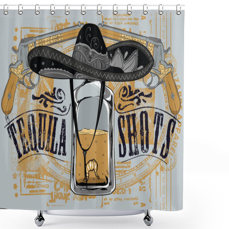 Personality  Last Shot Of Tequila Shower Curtains