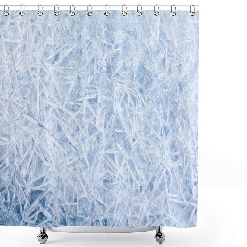 Personality  Ice Background Shower Curtains