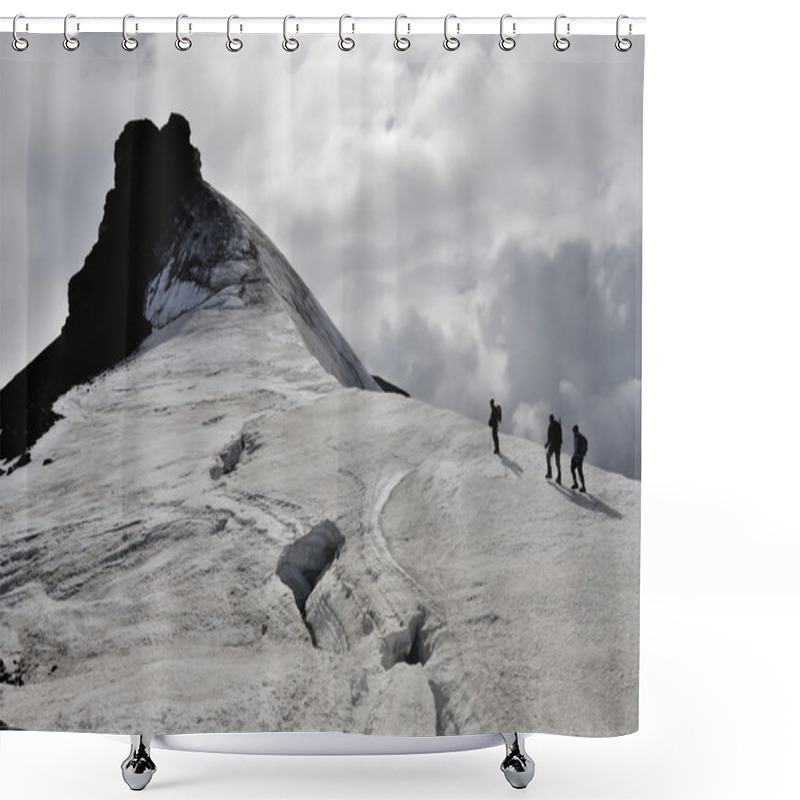 Personality  Climbing OnSnaefellsjokull Volcano. Shower Curtains