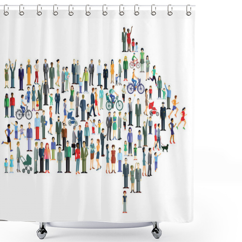 Personality  Citizens People Signpost Shower Curtains