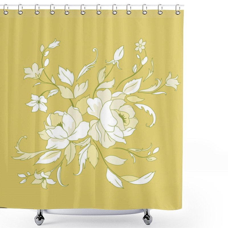 Personality  Beautiful Flowers Shower Curtains