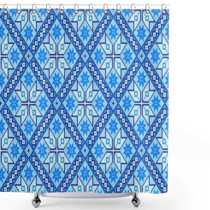 Personality  Seamless Winter Pattern Shower Curtains