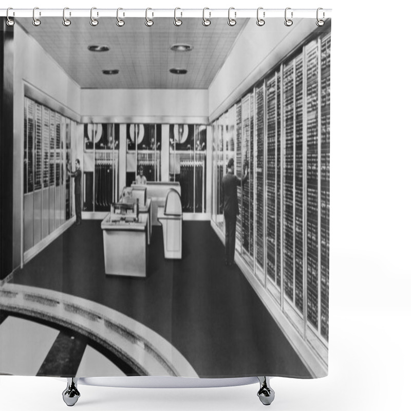 Personality  MAINFRAME COMPUTER Shower Curtains