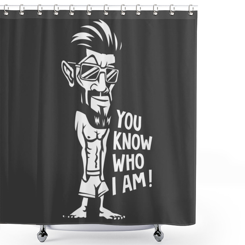 Personality  Forget All Your Worries And Tensions And Just Let Yourself Drown Into The Pool Of Happiness With Our New Designs, Just Chill Bro!,Not Available In Stores,Buy Now. Shower Curtains