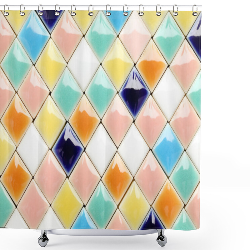 Personality  Tiles Background Shower Curtains