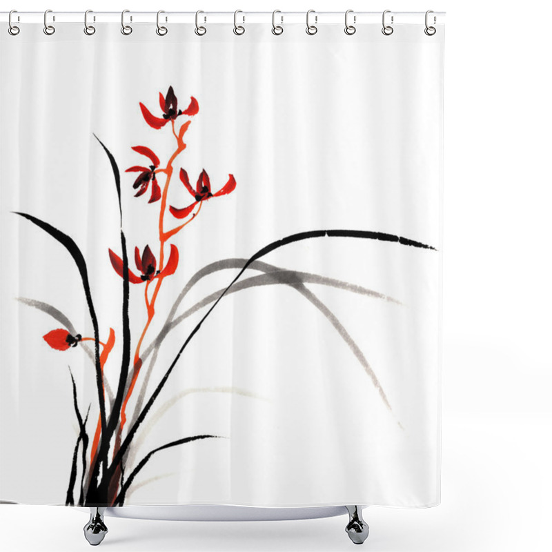 Personality  Orchid Shower Curtains