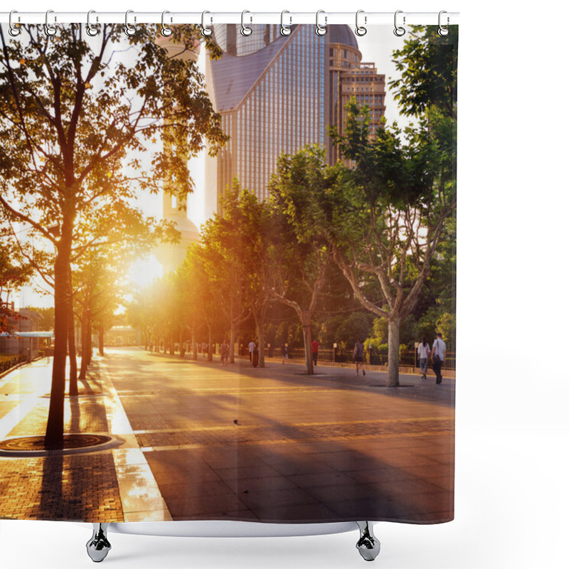 Personality  Shanghai Street Shower Curtains