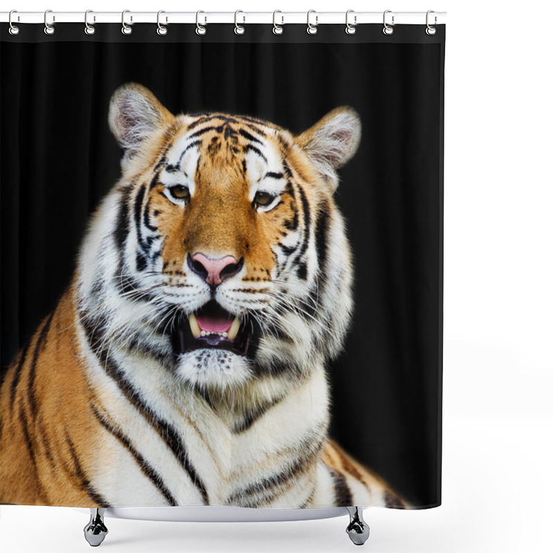 Personality  Close Up Tiger Shower Curtains