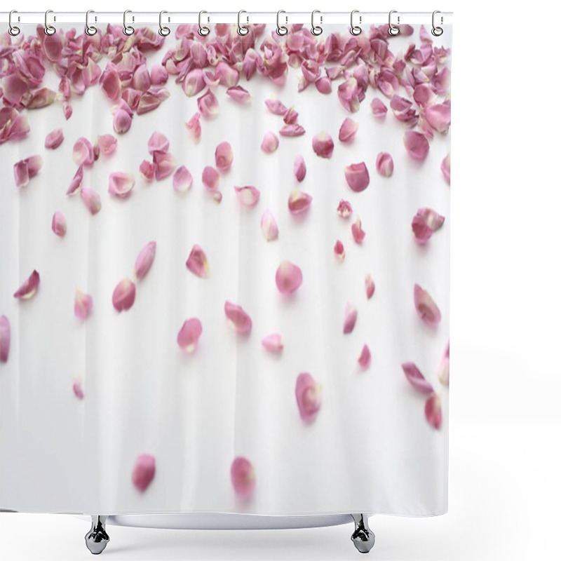 Personality  Pink And Red Petals Background / Abstract Aroma Background, Spa Pink Petals Shower Curtains