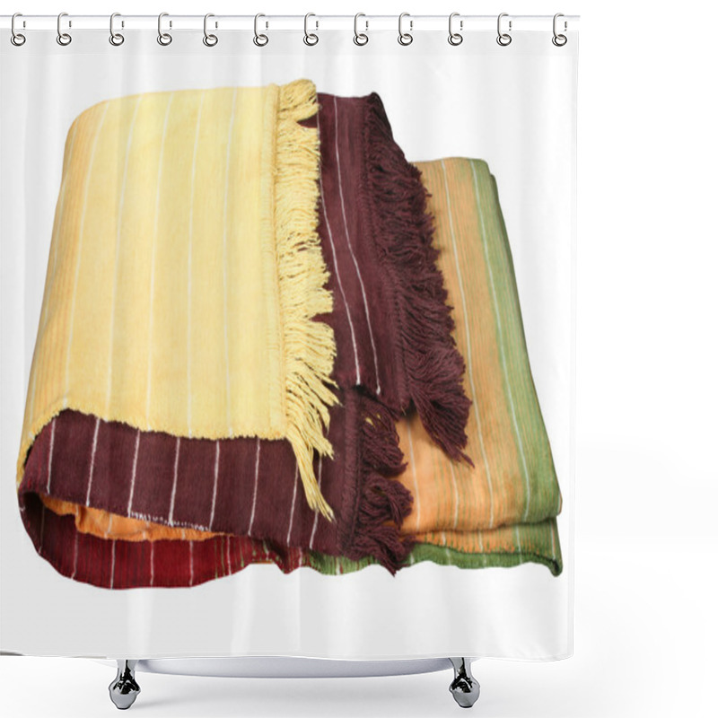 Personality  Woolen Plaid Shower Curtains