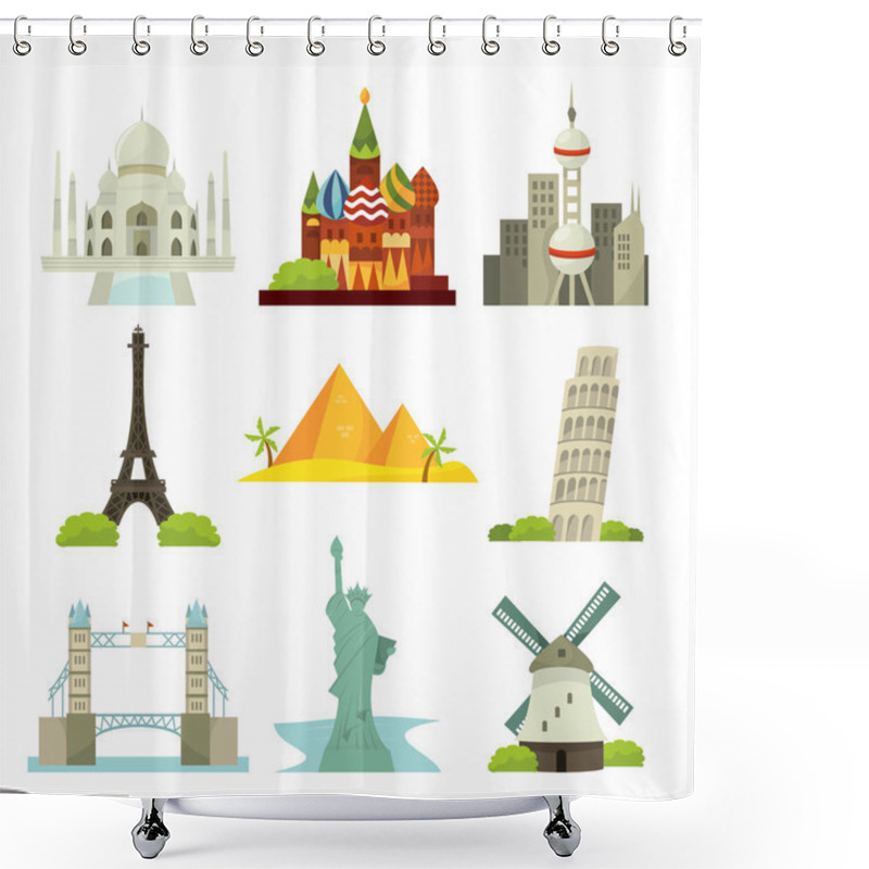 Personality  International Cities Travel Shower Curtains