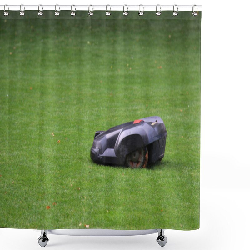 Personality  Lawn Mover Shower Curtains