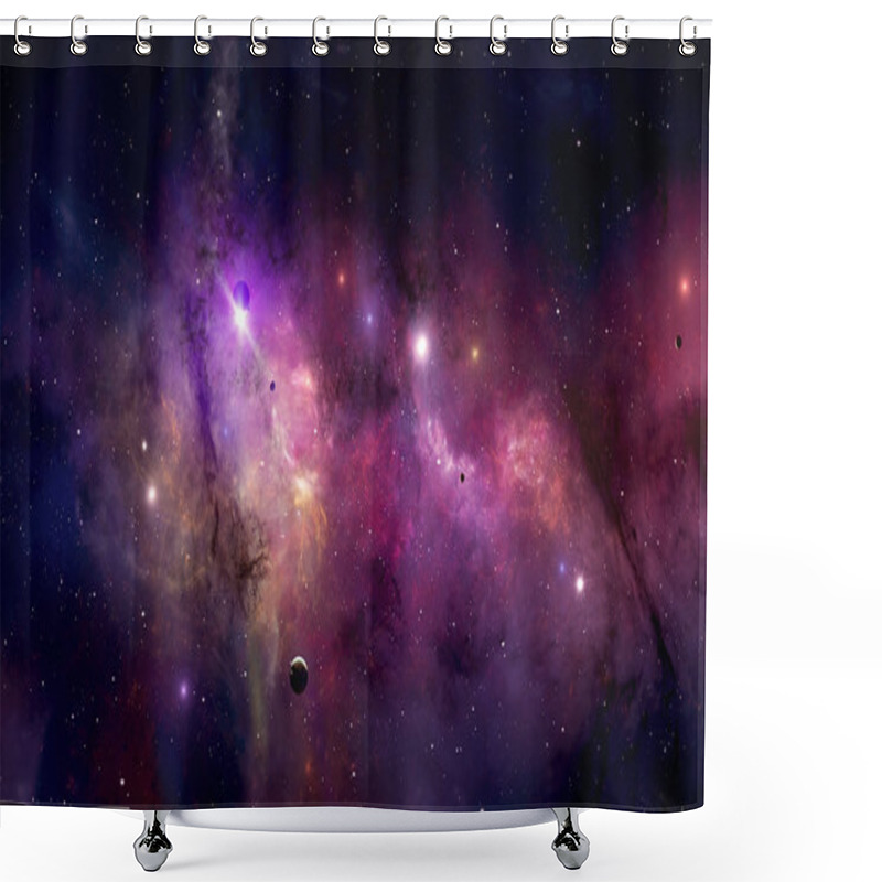 Personality  Endless Universe Shower Curtains