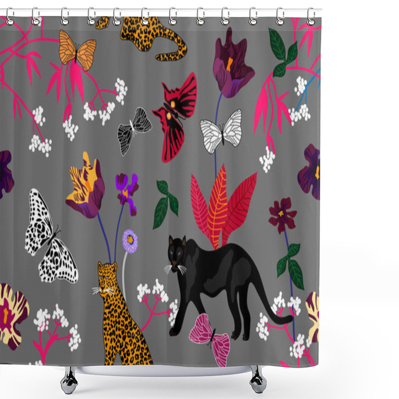 Personality  Fantasy Summer Jungle.  Shower Curtains