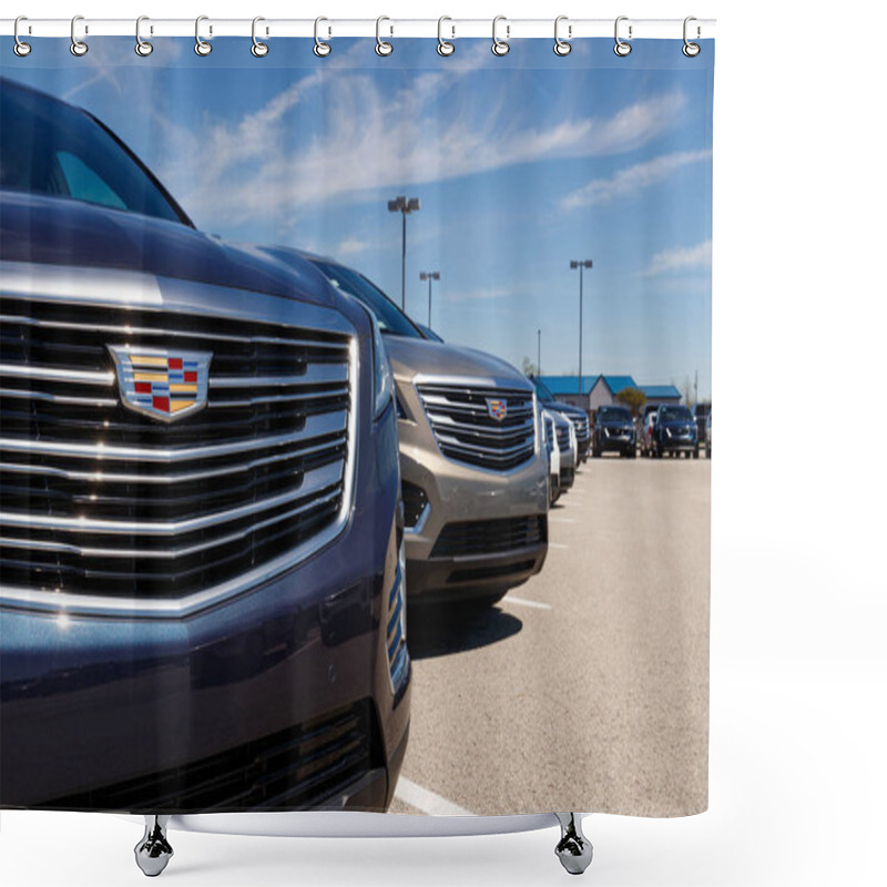 Personality  Noblesville - Circa April 2019: Cadillac Automobile Dealership. Cadillac Is The Luxury Division Of General Motors III Shower Curtains