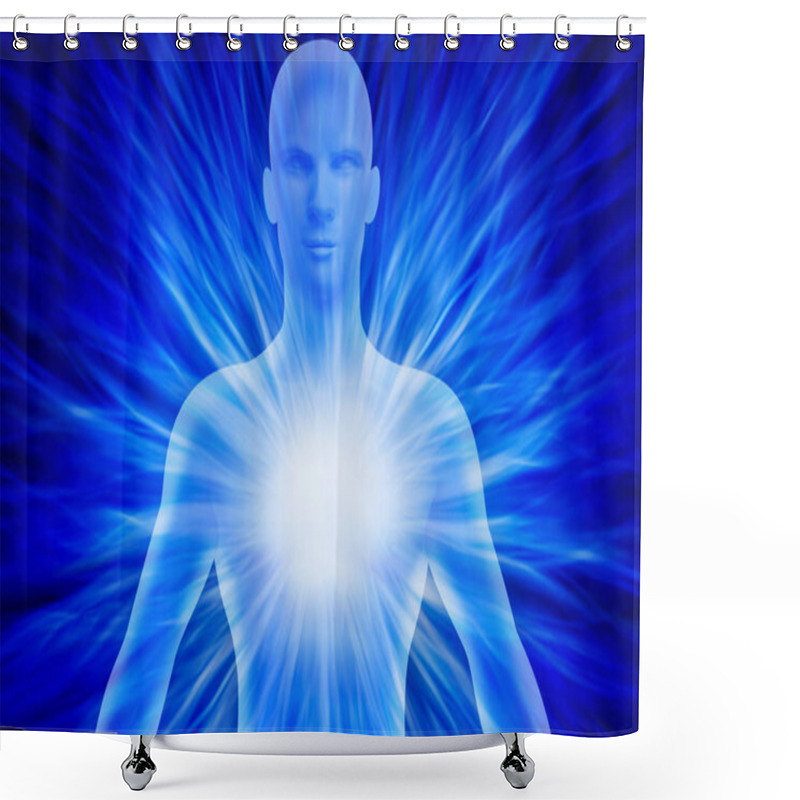 Personality  The Human Figure In The Universe Shower Curtains