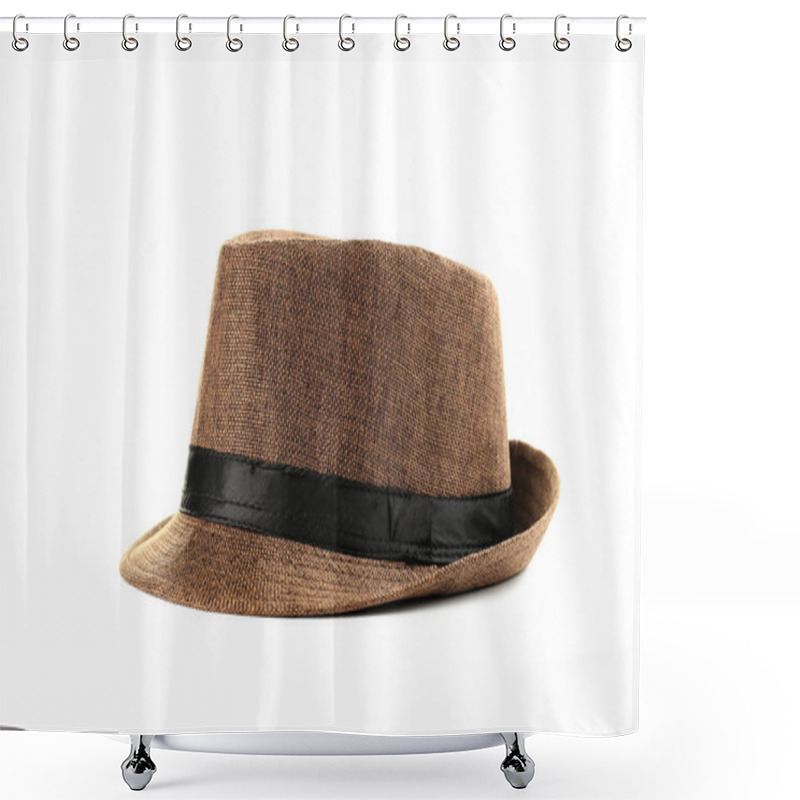 Personality  Pretty Brown Hat Shower Curtains