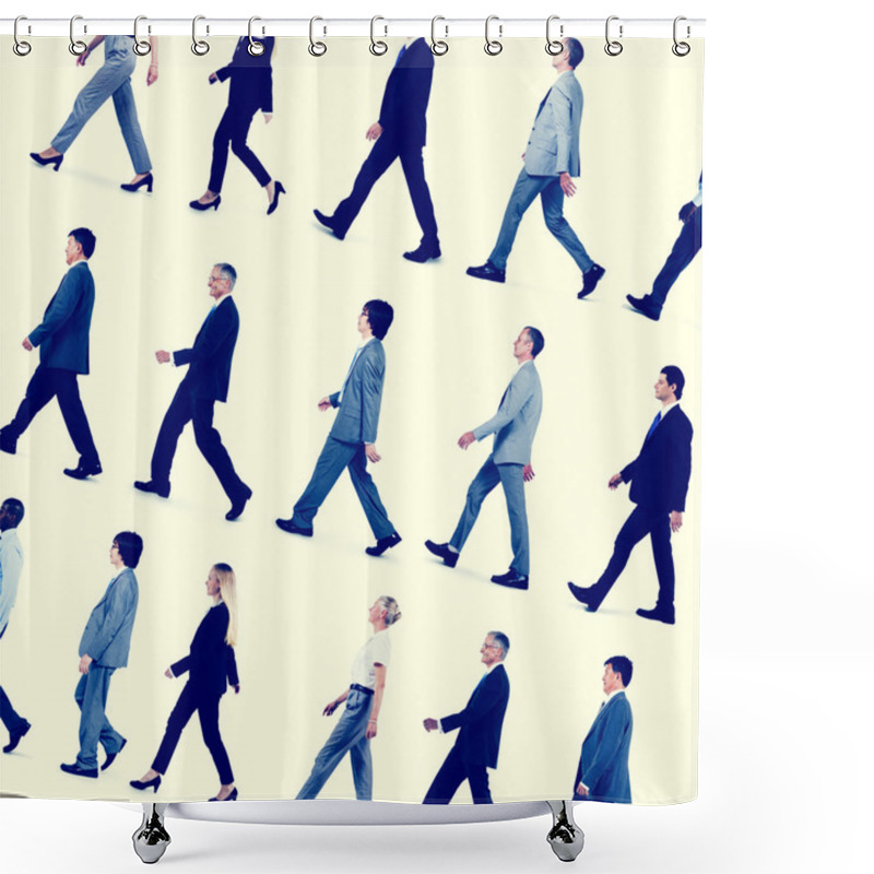 Personality  Business People Travel Walking Concept Shower Curtains