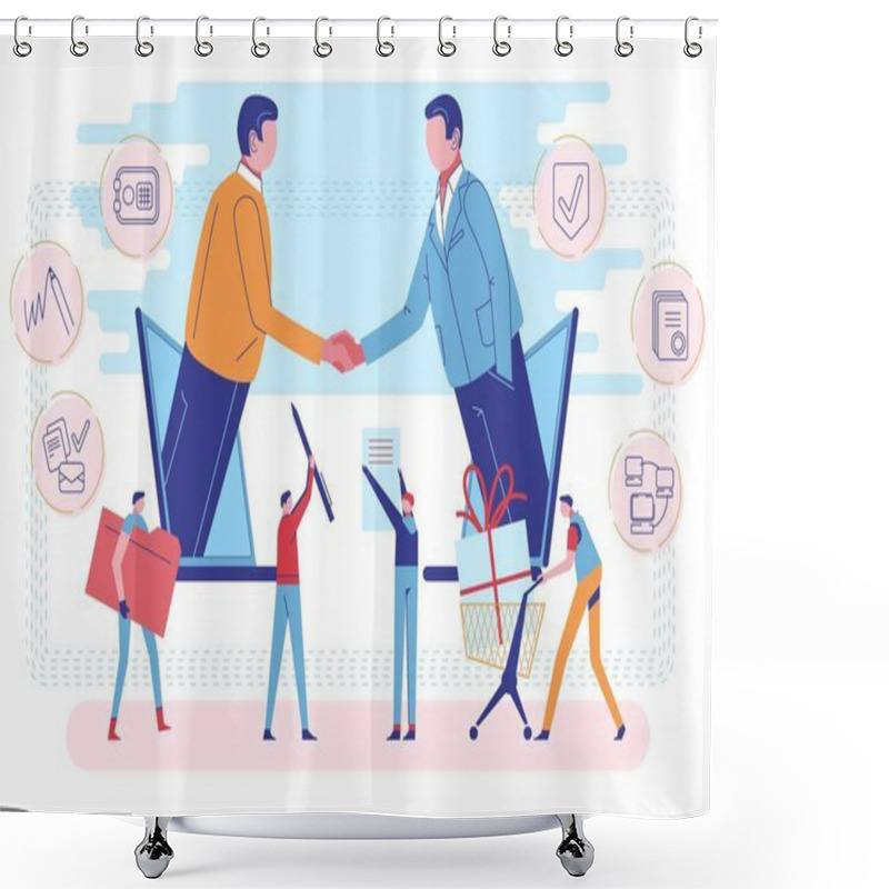 Personality  Digital Influencer Marketing Referral Program Shower Curtains