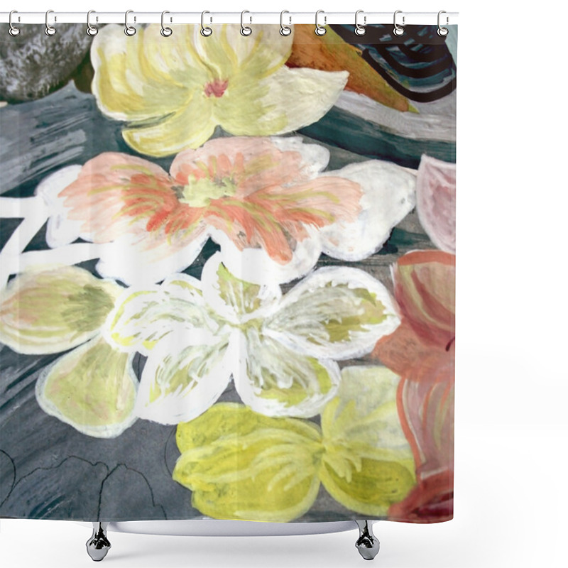 Personality  Abstract Painting Shower Curtains