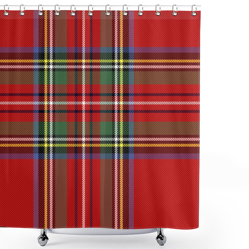 Personality  Tartan Pattern. Scottish Cage Background Shower Curtains