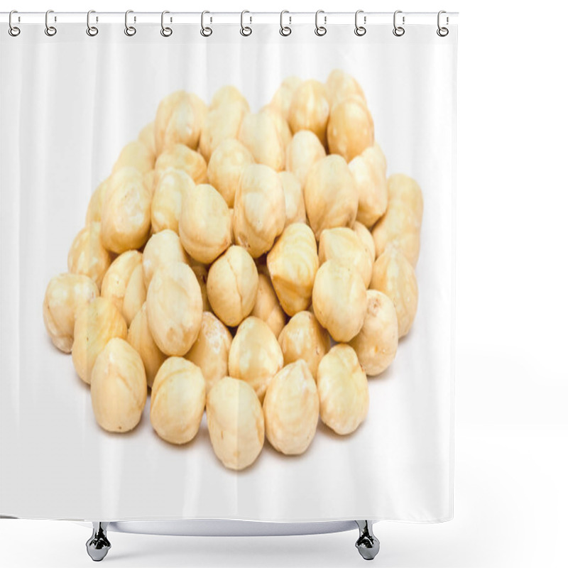 Personality  Hazelnuts Fruits Isolated Shower Curtains