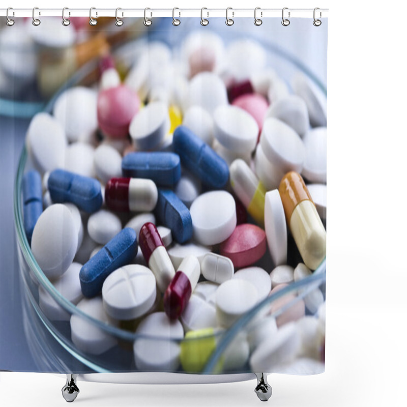 Personality  Drugs, Medicines, Tablets, Pills Shower Curtains