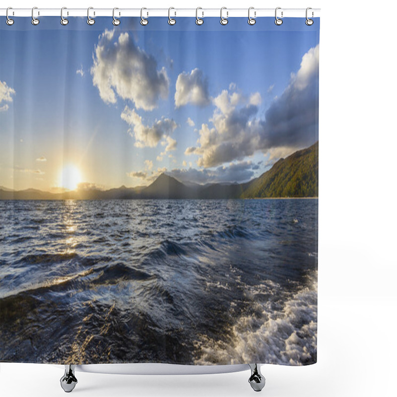 Personality  Lake Shikotsu Shower Curtains