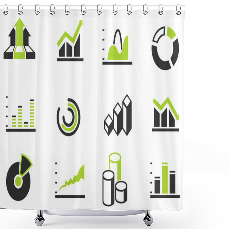 Personality  Information Graphic Shower Curtains