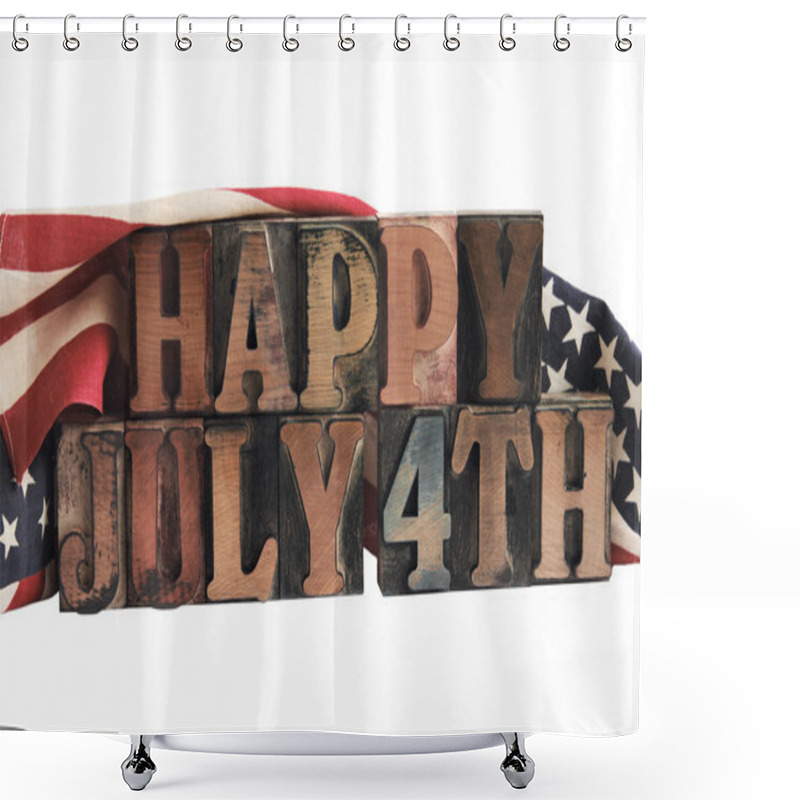 Personality  Happy July 4th Shower Curtains