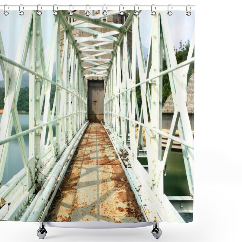 Personality  Old Rusty Bridge Shower Curtains