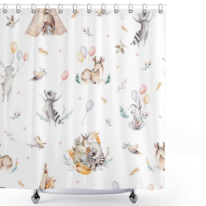 Personality  Cute Animals Pattern Shower Curtains