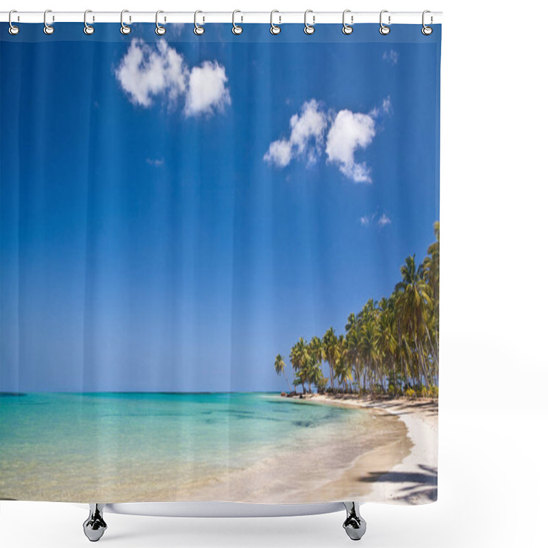 Personality  Caribbean Beach View At Daytime Shower Curtains