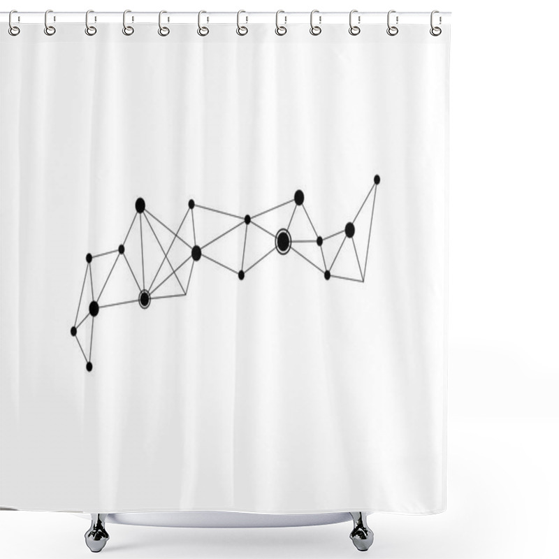 Personality  Polygonal Background Vector Shower Curtains