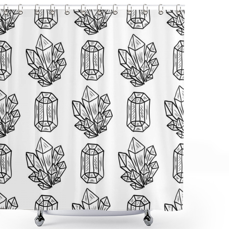 Personality  Diamonds Seamless Pattern Shower Curtains