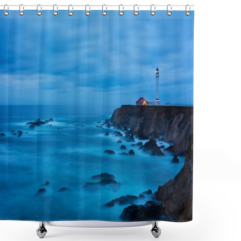 Personality  Point Arena Lighthouse Shower Curtains