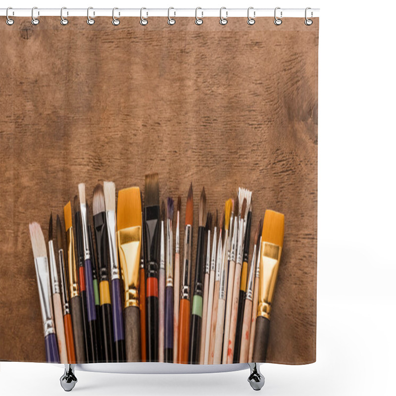 Personality  Various Paintbrushes Collection Shower Curtains