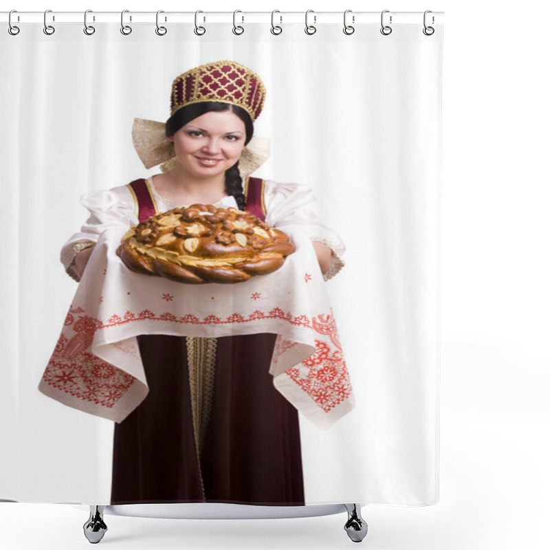 Personality  Bread-and-salt Welcome Shower Curtains