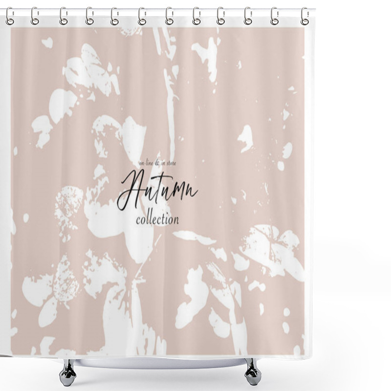 Personality  Floral Rustic Background With Hand Drawn Doodle Flowers And Botanical Elements Shower Curtains