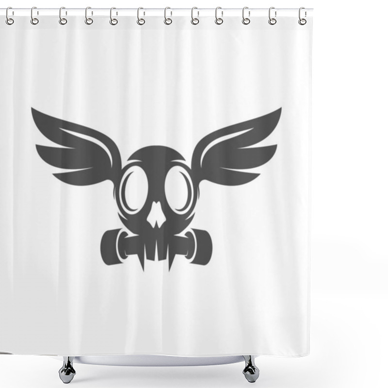 Personality  Wings Icon Logo Design Illustration Shower Curtains